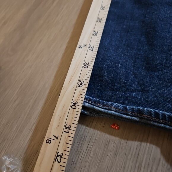 American Eagle Jeans Womens 10 Blue Artist Flare Dark Wash - Picture 11 of 12